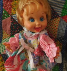 SO PLAYFUL PENNY GALOOB MOLD 10 BABY FACE DOLL WITH TEETH, DIAPER